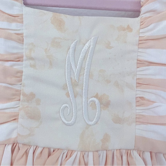 RicRac and Ruffles yellow rose print monogrammed dress - Picture 5 of 5